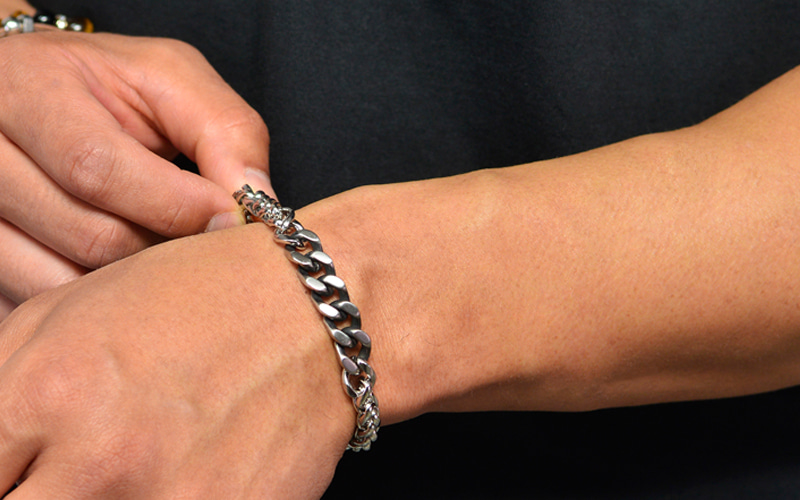 Mix Chain Steel Bracelet 535