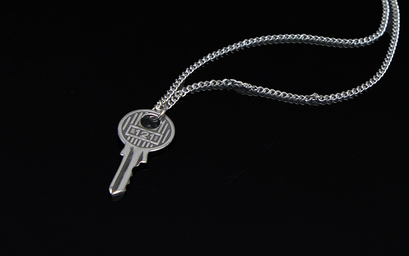 Antique Steel Key Necklace 445