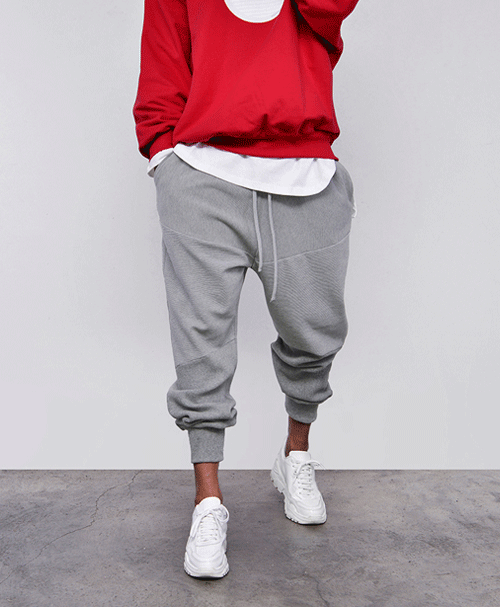 Stylish Knit Contrast Relaxed Jogger-Pants 019