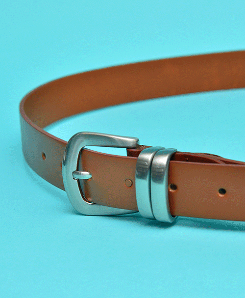 Double Loop Cowhide Belt-Belt 229
