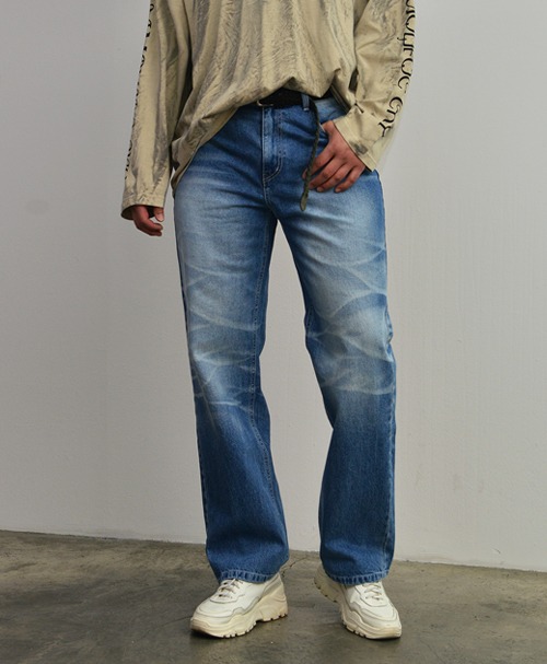 Rough catena wide-Jeans 887