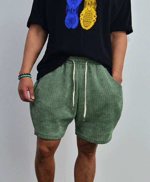 Soft Knit Balloon Shorts-Shorts 652